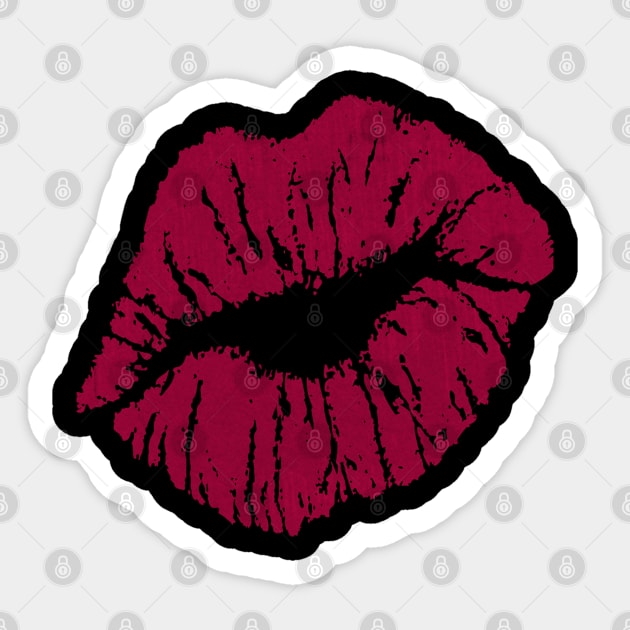 Valentine Shirt, Lips shirts ,kiss T-Shirt, Lipstick Sticker by amelsara